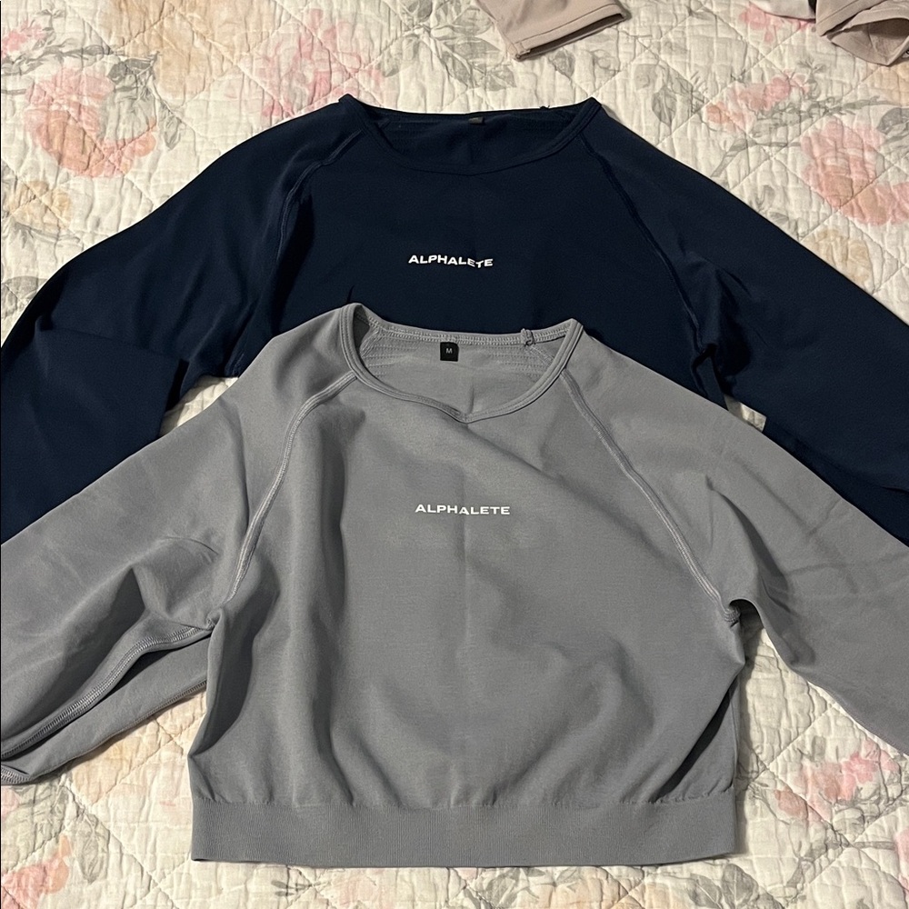 Alphalete long sleeve crop top